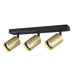 Fantasia TABOO 3L GU10 (excl) zwart + geborsteld goud, spot Discount