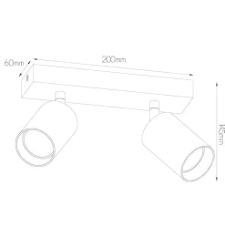 Fantasia TABOO 2L GU10 (excl) zwart + geborsteld brons, spot Online