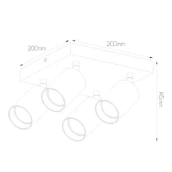 Fantasia TABOO 4L SQ GU10 (excl) wit, spot Hot