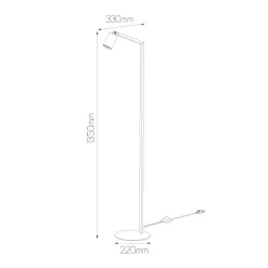 Fantasia TABOO 1L Vloerlamp GU10 (excl) wit