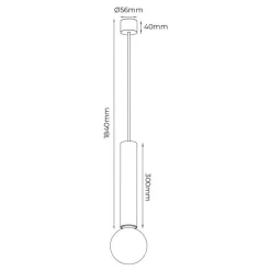 Fantasia TABOO pendel E27 (excl) zwart + geborsteld goud Online