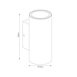 Fantasia TENGU Wall light 2x3W 3000K IP65