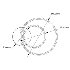 Fantasia TRENDSY LED Plafond lamp 29W Ø250+Ø400mm New