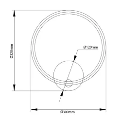 Fantasia TRENDSY LED Wandlicht 12W Ø320mm Clearance