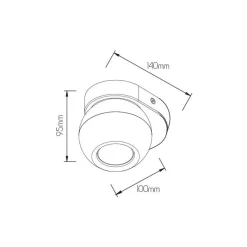Fantasia TRITON 1L GU10 (excl) zwart / brons Outlet