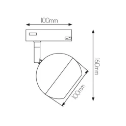 Fantasia Triton 1L monophase track spot white Online