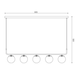 Fantasia TSURU pendant 5x G9 LED incl. black/bronze Online