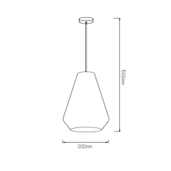 Fantasia UBBE pendel Ø20 E27 white/white