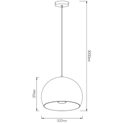 Fantasia XOLO pendant diam 500mm LED 12W dimmable sand white (300cm)