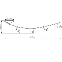 Fantasia XZIBIT 4L arc GU10 LED 5W dim incl. black / bronze Hot