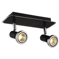 Fantasia XZIBIT spot head 2xGU10 5W LED  black/Chrome Clearance