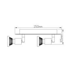 Fantasia XZIBIT spot 2xGU10 5W LED white/Chrome Discount