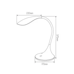 Fantasia ZONIC Desk Lamp metal red power LED SMD 4,5W/660lm Hot