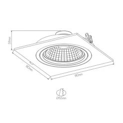 Fantasia ZOOM AR111 SQ 1L white incl. AR111 12W 2700K 1130 lm Discount