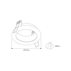 Fantasia ZOOM base black 1x GU10 round Sale