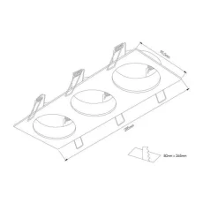 Fantasia ZOOM base 3L ALU 3x GU10 Outlet