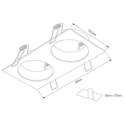Fantasia ZOOM base 2L satin white 2x GU10 Discount