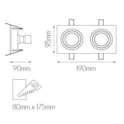 Fantasia ZOOM I 2L pure bronze/dim.glass LED 5W GU10 incl. Discount