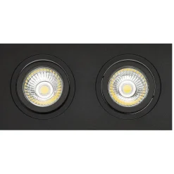 Fantasia ZOOM I 2L satin black/dim.glass LED 5W GU10 incl. Clearance