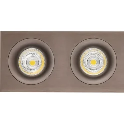 Fantasia ZOOM III 2L pure bronze/dim.glass LED 5W GU10 incl. Outlet