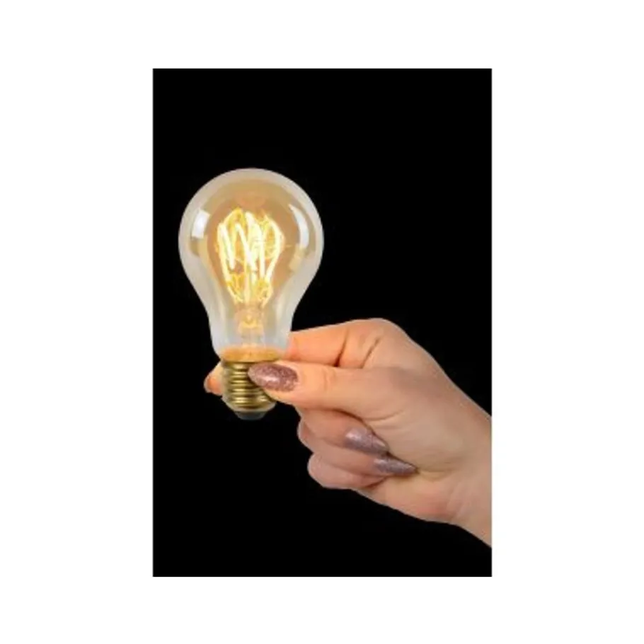 Lucide A60 TWILIGHT SENSOR - Filament lamp Buiten - Ø 6 cm - LED - E27 - 1x4W 2200K - Amber Outlet