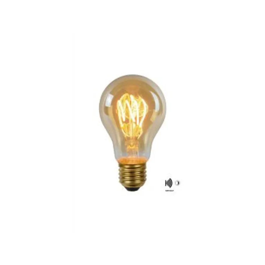 Lucide A60 TWILIGHT SENSOR - Filament lamp Buiten - Ø 6 cm - LED - E27 - 1x4W 2200K - Amber Discount