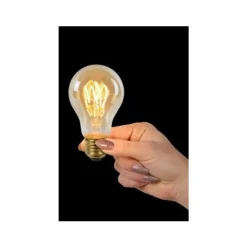 Lucide A60 TWILIGHT SENSOR - Filament lamp Buiten - Ø 6 cm - LED - E27 - 1x4W 2200K - Amber Discount