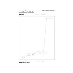 Lucide AARON Leeslamp-Wit-LED DTW-12W-2700K/4000K-Metaal Hot