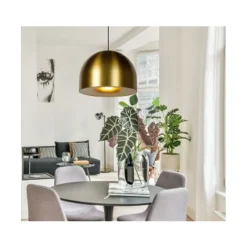 Lucide AKRON Hanglamp-Mat Go.-Ø50-1xE27-40W-Metaal Outlet