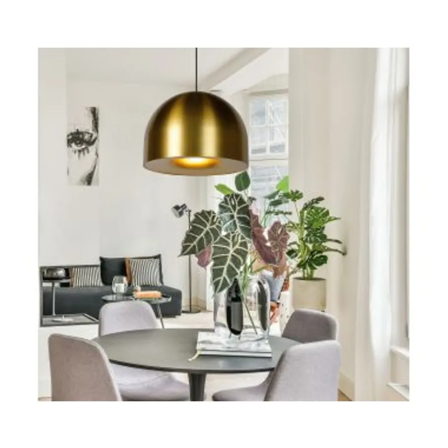 Lucide AKRON Hanglamp-Mat Go.-Ø50-1xE27-40W-Metaal Outlet