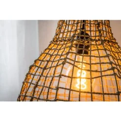 Lucide ALBAN - Hanglamp - Ø 35 cm - 1xE27 - Licht hout Discount