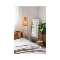 Lucide ALBAN - Hanglamp - Ø 35 cm - 1xE27 - Licht hout Discount