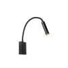 Lucide ALEC Wandspot-Zwart-LED-1xG9-3W-2700K-Metaal Online