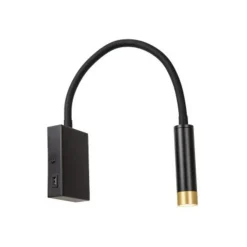 Lucide ALEC Wandspot-Zwart-LED-1xG9-3W-2700K-Metaal Online