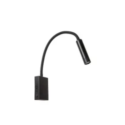 Lucide ALEC Wandspot-Zwart-LED-1xG9-3W-2700K-Metaal Online