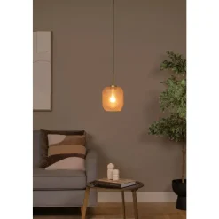 Lucide ALICENT - Hanglamp - Ø 18 cm - 1xE27 - Mat Goud / Messing New