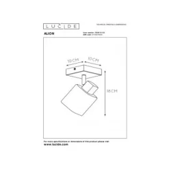 Lucide ALION - Plafondspot - 1xE14 - Zwart Outlet