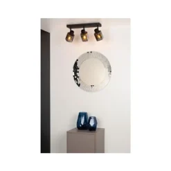 Lucide ALION - Plafondspot - 3xE14 - Zwart New
