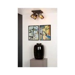 Lucide ALION - Plafondspot - 4xE14 - Zwart Online