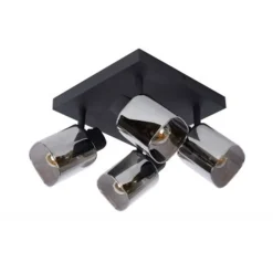 Lucide ALION - Plafondspot - 4xE14 - Zwart Online