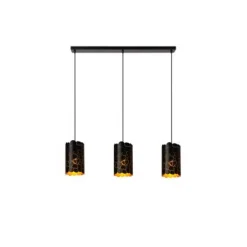 Lucide ALMELO Hanglamp-Zwart-3xE27-40W-Metaal Hot