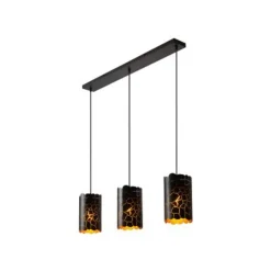 Lucide ALMELO Hanglamp-Zwart-3xE27-40W-Metaal Hot