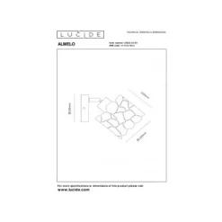 Lucide ALMELO Wandspot-Zwart-Ø12-1xE14-40W-Metaal Outlet