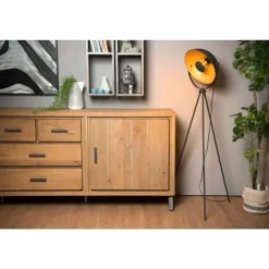 Lucide ALVARO - Vloerlamp - 1xE27 - Zwart Best