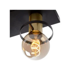 Lucide ANAKA - Plafonnière - 3xE27 - Zwart Online