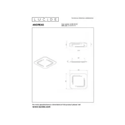 Lucide ANDREAS Plafonnière-Mat Go.-LED-30W-2700K-Metaal Best