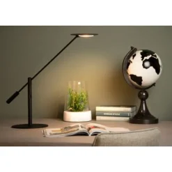 Lucide ANSELMO - Bureaulamp - Ø 25 cm - LED Dimb. - 1x9W 3000K - Zwart Hot