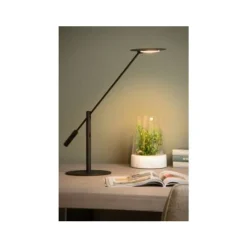 Lucide ANSELMO - Bureaulamp - Ø 25 cm - LED Dimb. - 1x9W 3000K - Zwart Hot