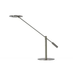 Lucide ANSELMO - Bureaulamp - Ø 25 cm - LED Dimb. - 1x9W 3000K - Mat chroom