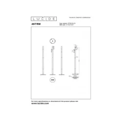 Lucide ANTRIM Leeslamp-Wit-LED Dimb.-2,2W-2700K-4V-IP54 Hot